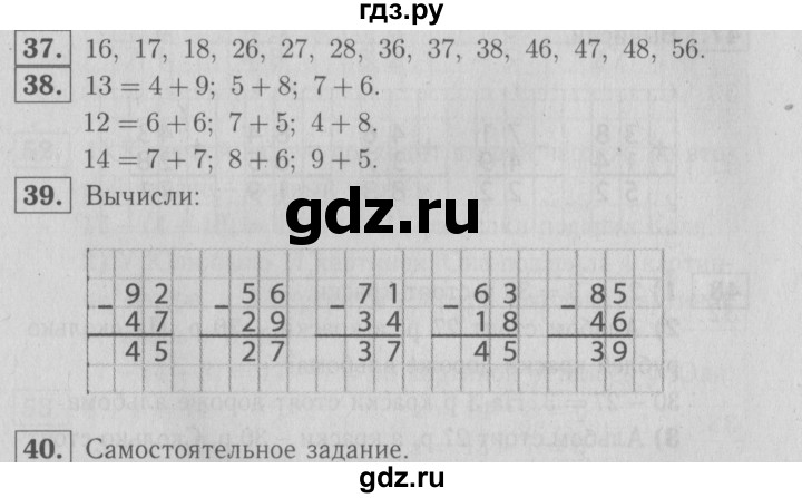 ГДЗ по математике 2 класс Моро рабочая тетрадь  часть №2 страница - 15, Решебник №2 к тетради 2016