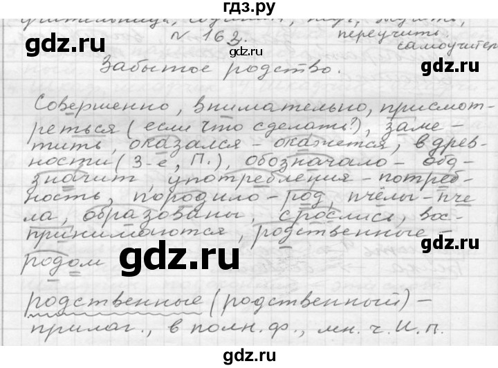 ГДЗ по русскому языку 6 класс  Ладыженская   упражнение - 163, Решебник к учебнику 2016