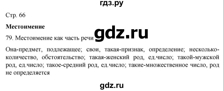 ГДЗ по русскому языку 6 класс  Ладыженская   самостоятельное наблюдение / часть 2 - стр.66, Решебник №1 к учебнику 2022