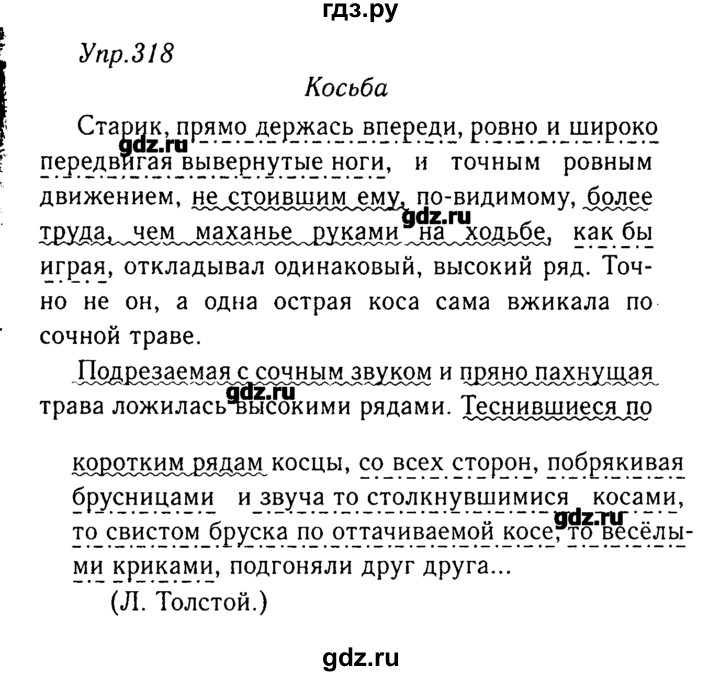 ГДЗ по русскому языку 8 класс  Ладыженская   упражнение - 318, Решебник №3