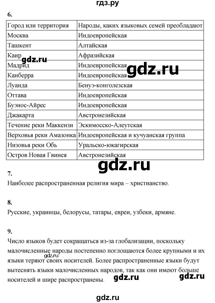 ГДЗ по географии 7 класс  Алексеев   страница - 19, Решебник 2024