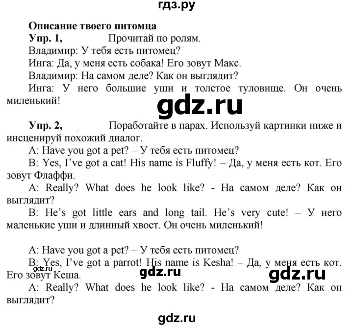 ГДЗ по английскому языку 3 класс Быкова Spotlight  часть 1. страница - 85 (164), Решебник №1 к учебнику 2021