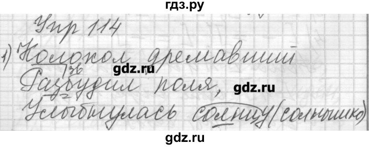 ГДЗ по русскому языку 6 класс Бунеев   упражнение - 114, Решебник