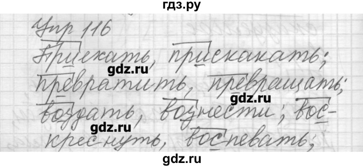 ГДЗ по русскому языку 6 класс Бунеев   упражнение - 116, Решебник