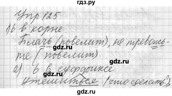 ГДЗ по русскому языку 6 класс Бунеев   упражнение - 125, Решебник