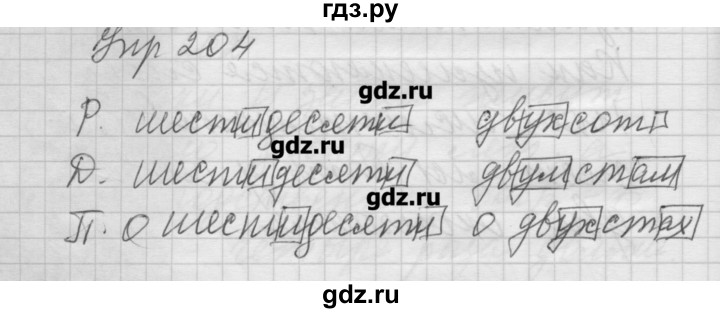 ГДЗ по русскому языку 6 класс Бунеев   упражнение - 204, Решебник