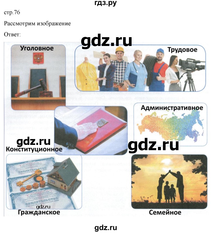 ГДЗ по обществознанию 7 класс Боголюбов   §11 - стр. 76, Решебник